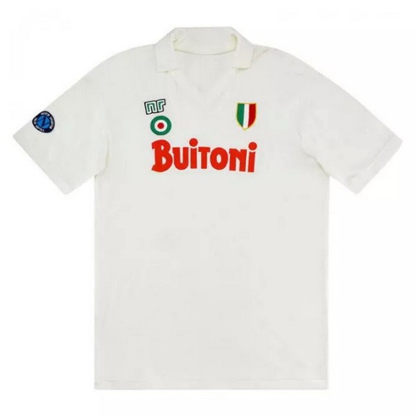 Authentic Camiseta Napoli 2ª Retro 1987 1988 Blanco